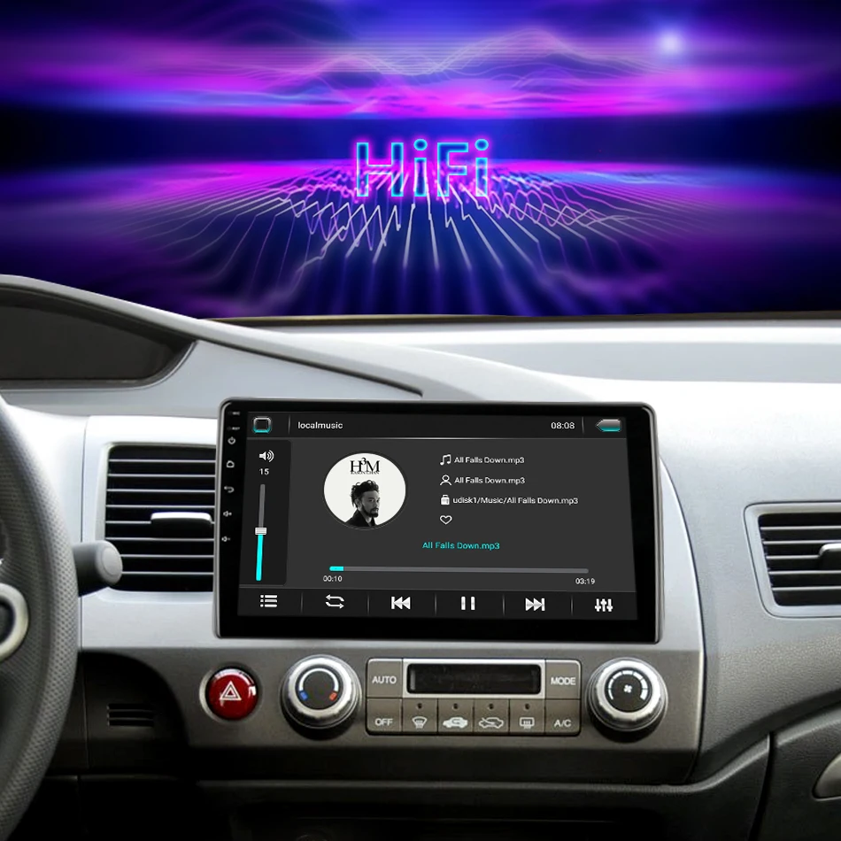 Flash Deal Vtopek 10" Car Radio for Honda Civic 2005-11 Frame Touch Screen 4G Network WIFI Dedicated connector Rear View Camera Bluetooth 12