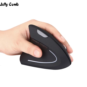 

Jelly Comb 2.4G Wirelees Mouse Vertical Mice Ergonomic Optical 2.4G 800/1200/1600DPI Adjustable Wrist Healing Gaming Mouse Gamer