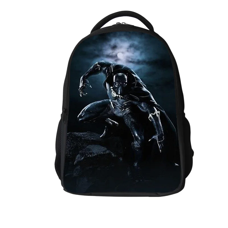 Школьная сумка с черной пантерой, детский персональный рюкзак с принтом с именем Marvel, сумки для книг, рюкзак, школьный рюкзак для школьников, мальчиков, подростков - Цвет: 16 inch school bag