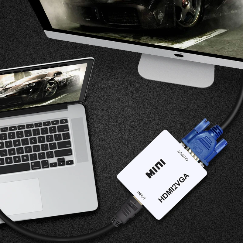 HD 1080P мини HDMI к VGA конвертер с Аудио HDMI к VGA видео коробка адаптер для Xbox360 ПК DVD PS3