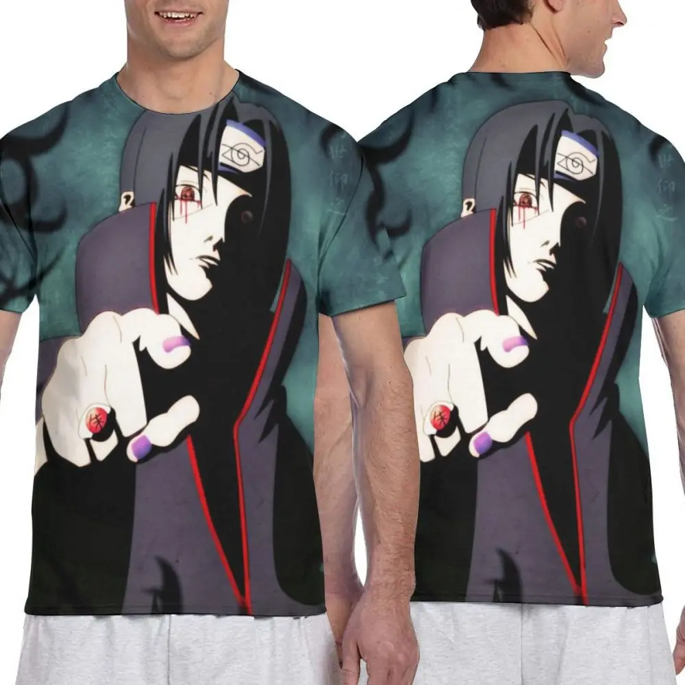 Uchiha Itachi пользовательские японского аниме Наруто печати мультфильм изображение paiting Мужская футболка