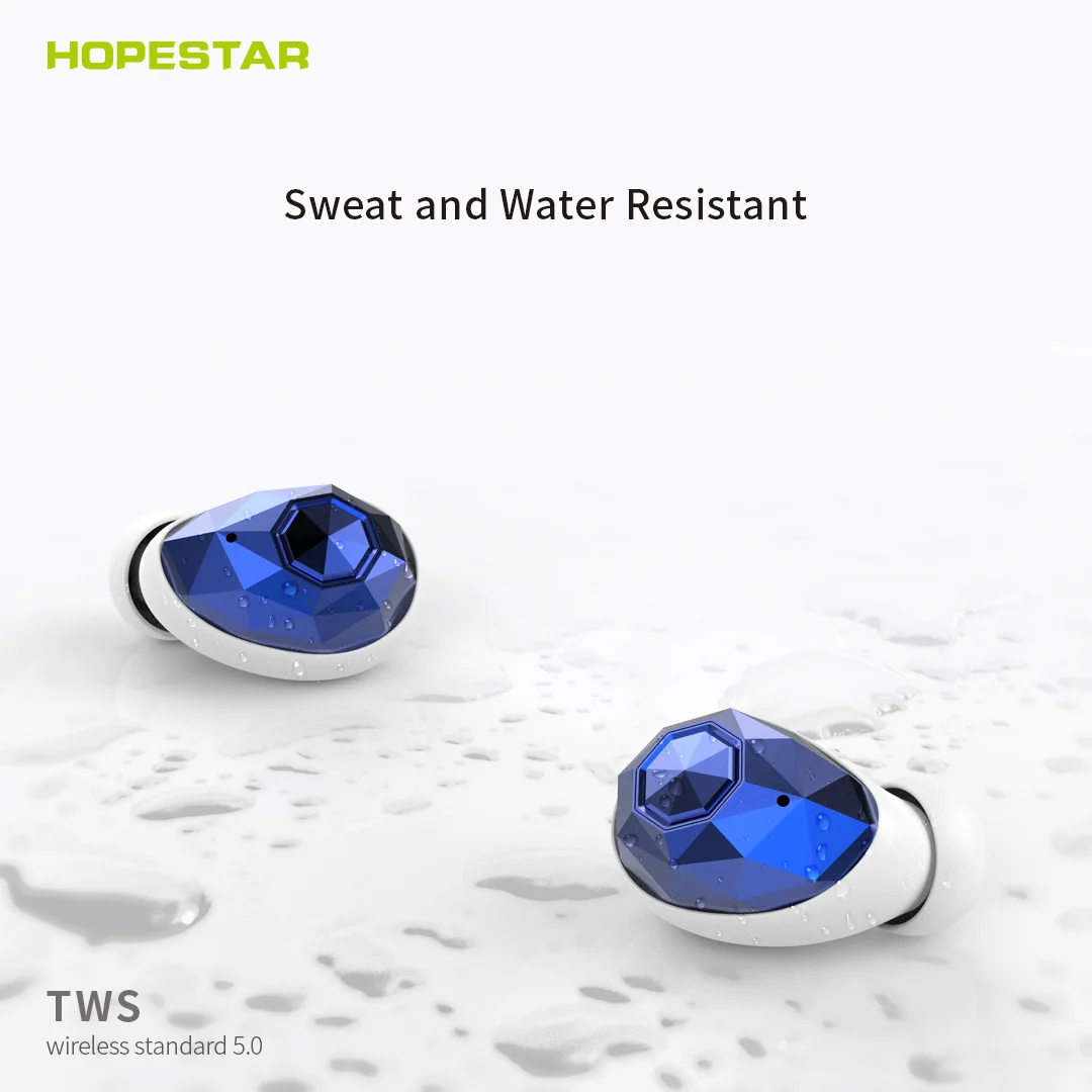 HOPESTAR E6 Bluetooth наушники TWS 5,0 с кристаллами бриллиантов, беспроводные наушники 3D стерео с зарядной коробкой