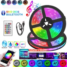 

USB 5050 LED Strip Light Bluetooth RGB 5V RGB Lights Flexible LED Lamp Tape Ribbon RGB TV Desktop Screen BackLight Diode Tape