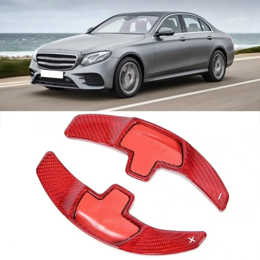 Межкомнатные молдинги весло из углеродного волокна Shifter расширение подходит для Mercedes Benz C180 C200 C260 GLC/GLE/S/CLA araba aksesuar