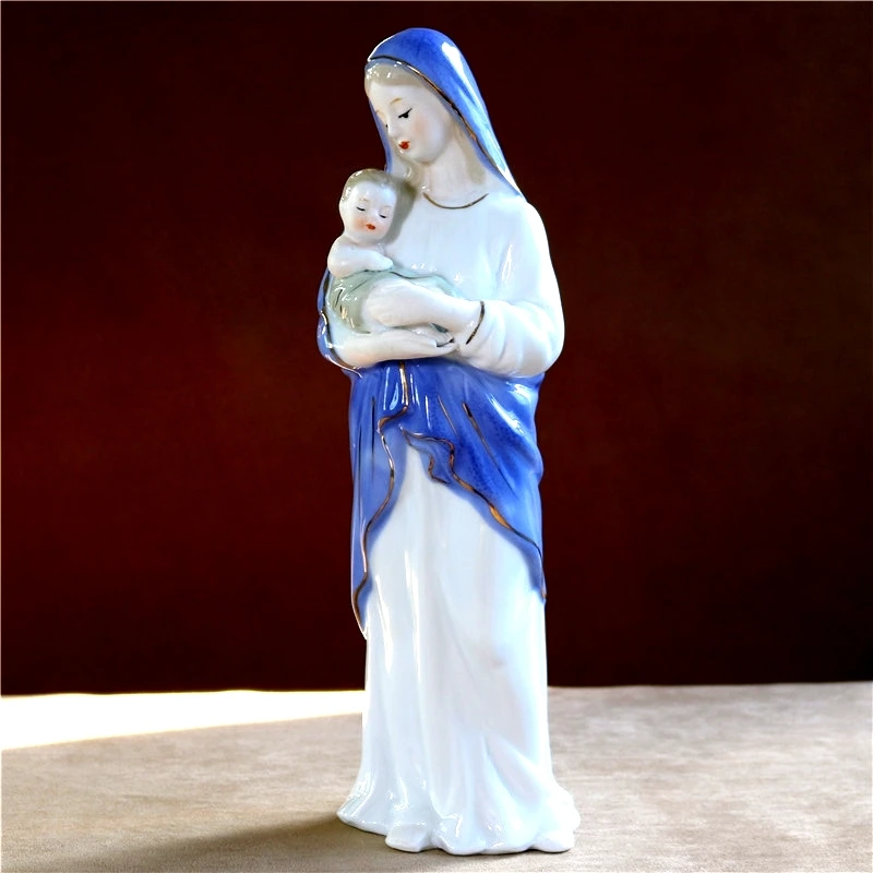 Фарфоровая статуэтка Богородицы Девы Марии ручной работы|arts and crafts|art ladyart decor |