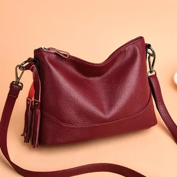 

2020 new fashion ladies bag Korean style shoulder bag soft leather bag crossbody bag