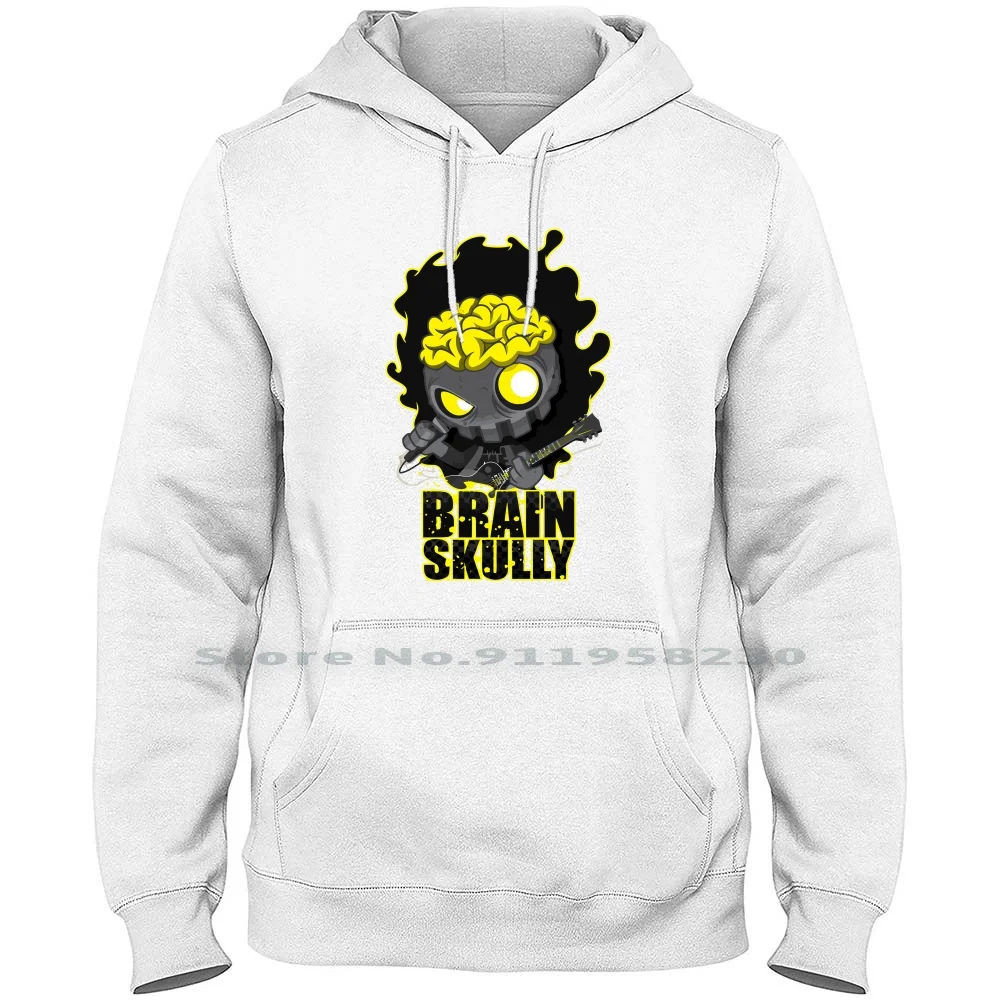 

Brain Skully Men Women Hoodie Sweater 6XL Big Size Cotton Cartoon Gamers Skull Movie Gamer Brain Rain Game Ra Ny Me Funny
