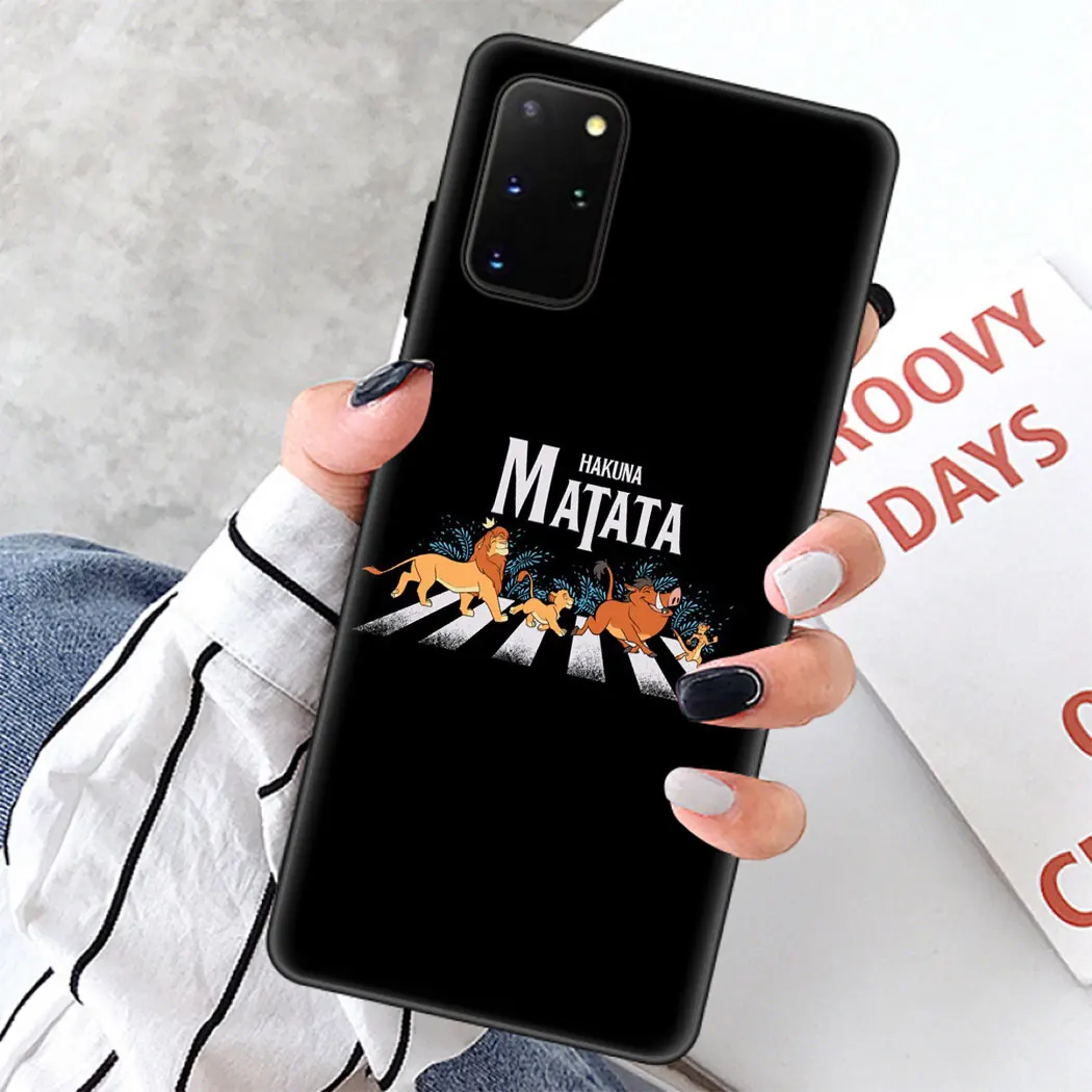 Мягкий силиконовый чехол для Samsung Note 10 S10 Lite S20 Plus Ultra A91 A81 A71 A51 телефона Hakuna Matata Lion