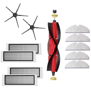 

12 Pack Vacuum Cleaner Replacement Parts HEPA Filters Main Brush Accessories for Xiaomi Roborock S4 S5 MAX Robot Parts