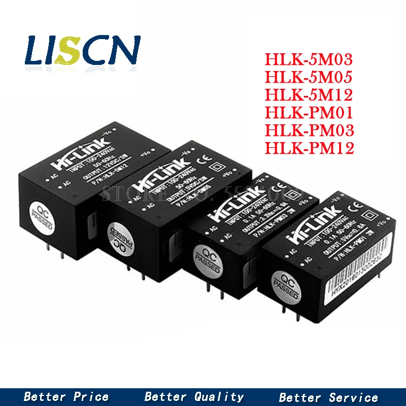 1 шт. HLK-PM01 HLK PM03 HLK-PM12 AC-DC 220 В до 5 3 в 12 Модуль питания AC DC изолированный силовой