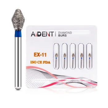

EX-11 High Speed 50pcs/10packs Dental Diamond Burs Drills Polishing Whitening Tools EX Series