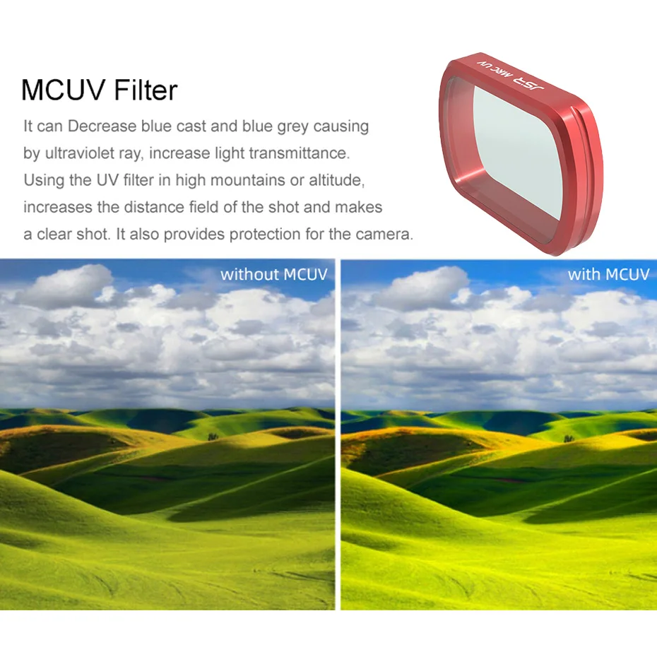 Карманный фильтр для Osmo MC UV/CPL/ND 8 16 32 64-PL/цветные фильтры защитный чехол для DJI Osmo карманные аксессуары для камеры
