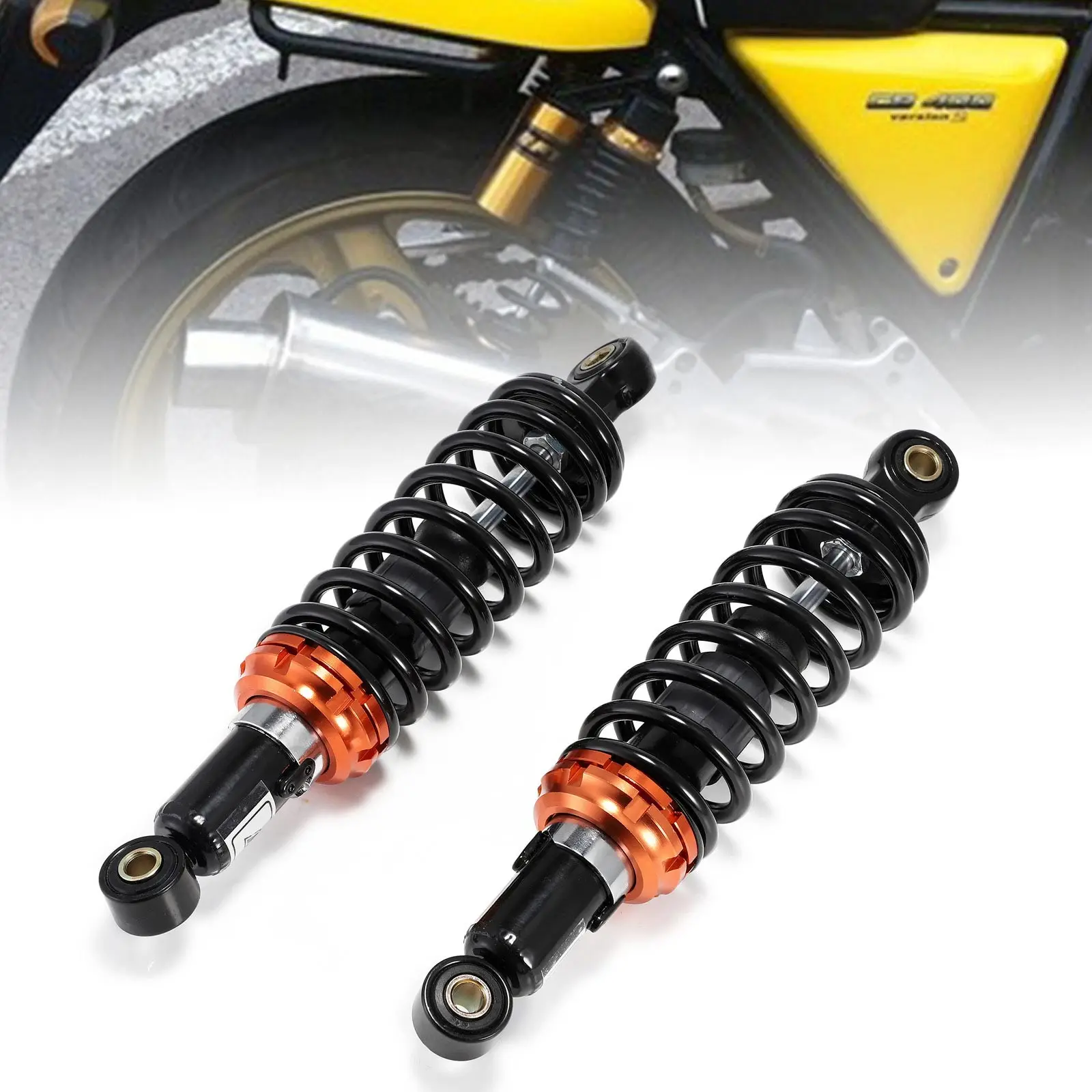 Черный Универсальный Воздушный амортизатор 11 дюймов 280 мм демпфер задней