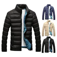 

Solid Color Great Padded Extra Thick Winter Down Coat Smooth Coat Pockets for Outdoor