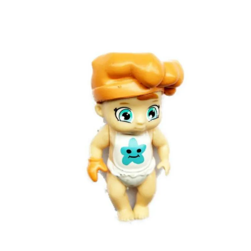 10 шт. 3D Детские Куклы 7,5 см ПВХ фигурка игрушка подарок на год детские игрушки миниатюрный кукольный домик