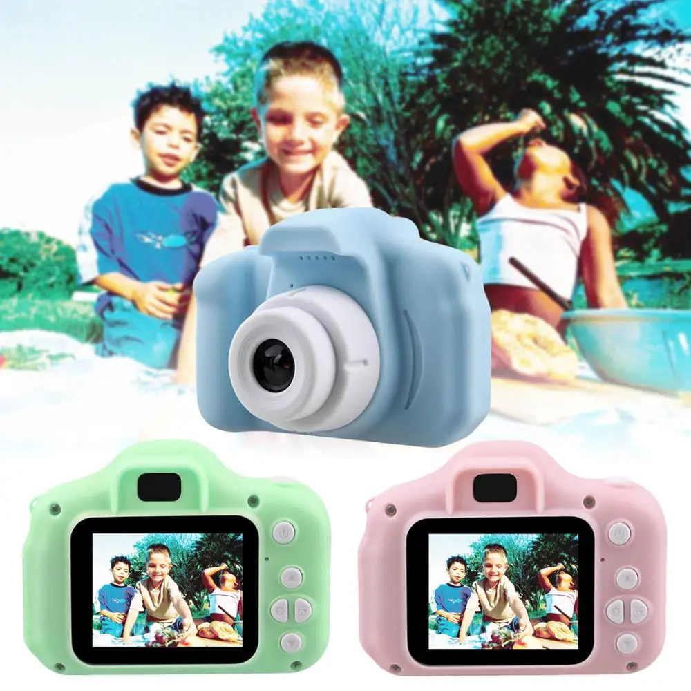 

Mini Cute Kids Camcorder Rechargeable Digital Camera with 2 Inch Display Screen for Children Birthday Gifts Outdoor Play