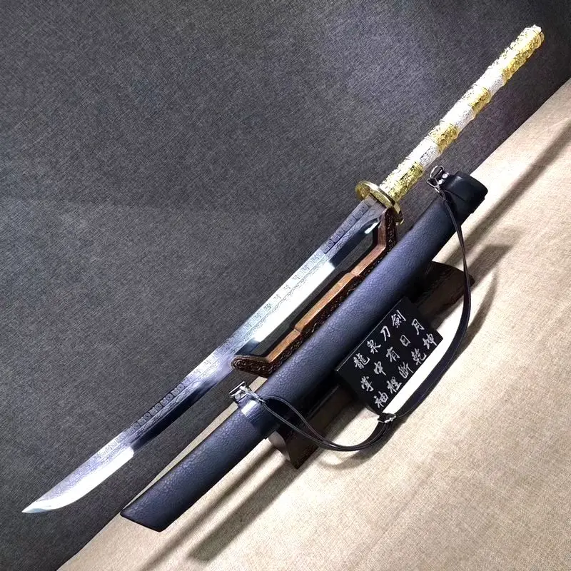 Ancient style Broadsword Sword Chinese Wushu kampilan Manganese Steel temper DAO