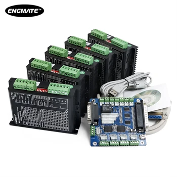 

SAVEBASE DIY CNC Kit 5 Axis Breakout Board Digital Hybrid Microstepping Driver DM756D for DIY Router/Mill/Plasma