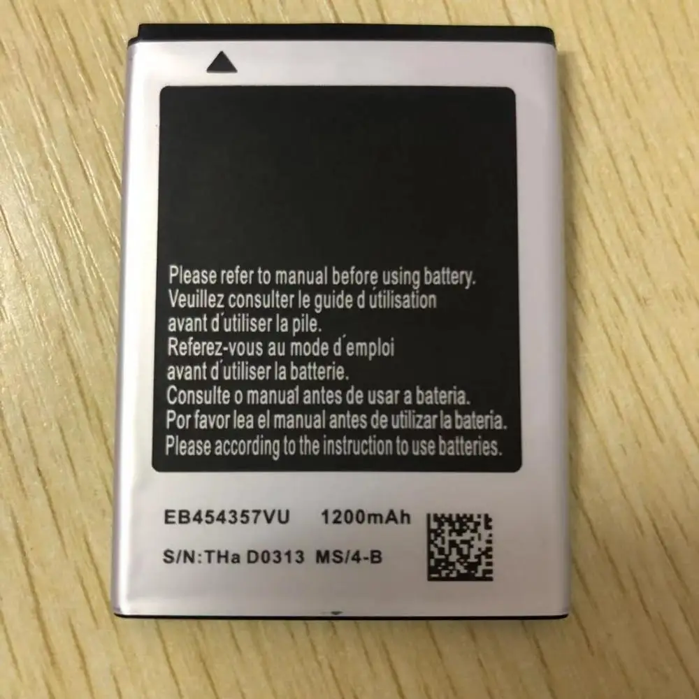 Аккумулятор EB454357VU на 1200 мА · ч для Samsung Galaxy GT-S5360 GT-S5368 GT-S5380 Pocket GT-S5302 GT-S5300 Wave Y |