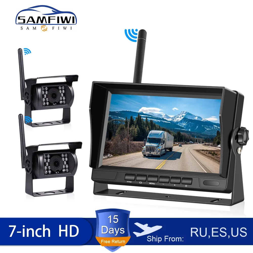 Монитор заднего вида для автомобиля 7 дюймов камера грузовика автофургона