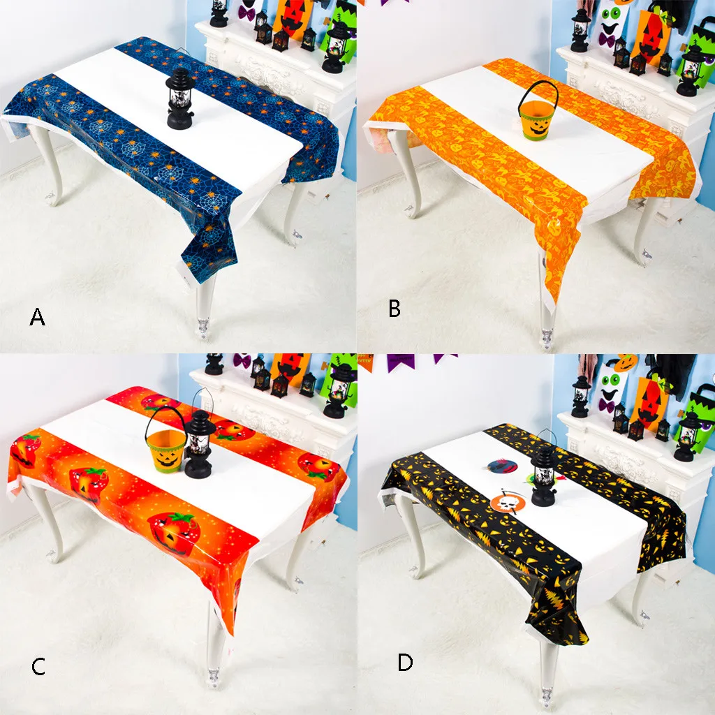 

Halloween Tablecloth Spider Round Web Tablecloth Covers Fireplace Table Party Decor Rectangular Table Cloth Home Hotel Textile