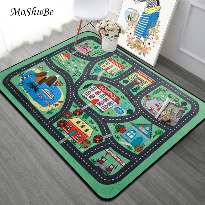 

Baby Play Mat Cartoon Living Room Kids Rug Non-slip Children's Carpet Gym Game Soft Floor Anti-skid Blanket