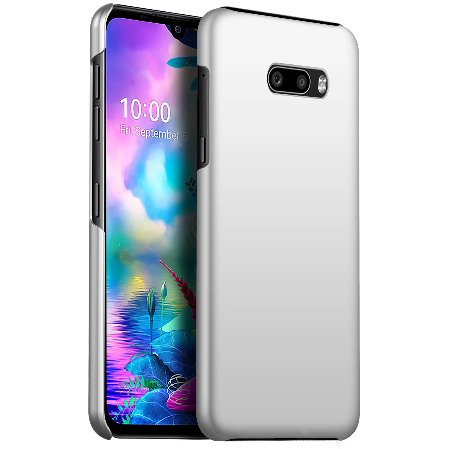 Для lg G8X чехол роскошный высококачественный Жесткий ПК Тонкий матовый защитный чехол на заднюю панель для lg g8x ThinQ корпус для телефона - Цвет: silver
