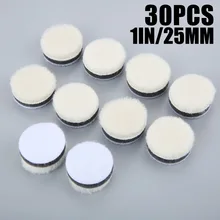 

30Pcs Wool Polishing Pad For Polisher Machine Waxing Polishing Buffing Car Paint Care Polisher Pads For Car Polisher 1Inch