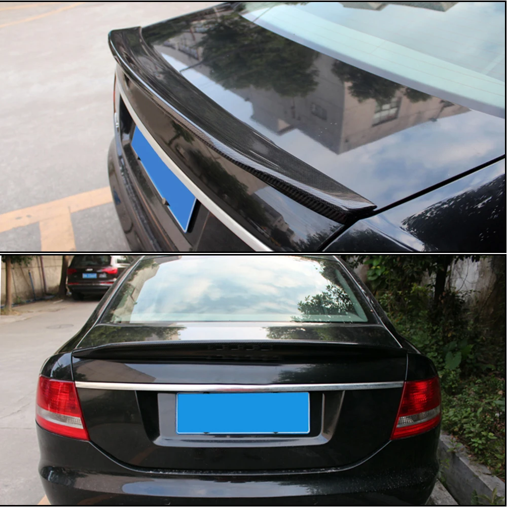 Спойлер багажника автомобиля из углеродного волокна крыло для Audi A6 C6 2005-2011 крыла автомобиля спойлер крышка багажника