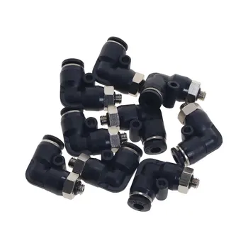 

High quality 4mm X M5 Thread Pneumatic Male Elbow Connector Tube Air Fitting 10Pcs