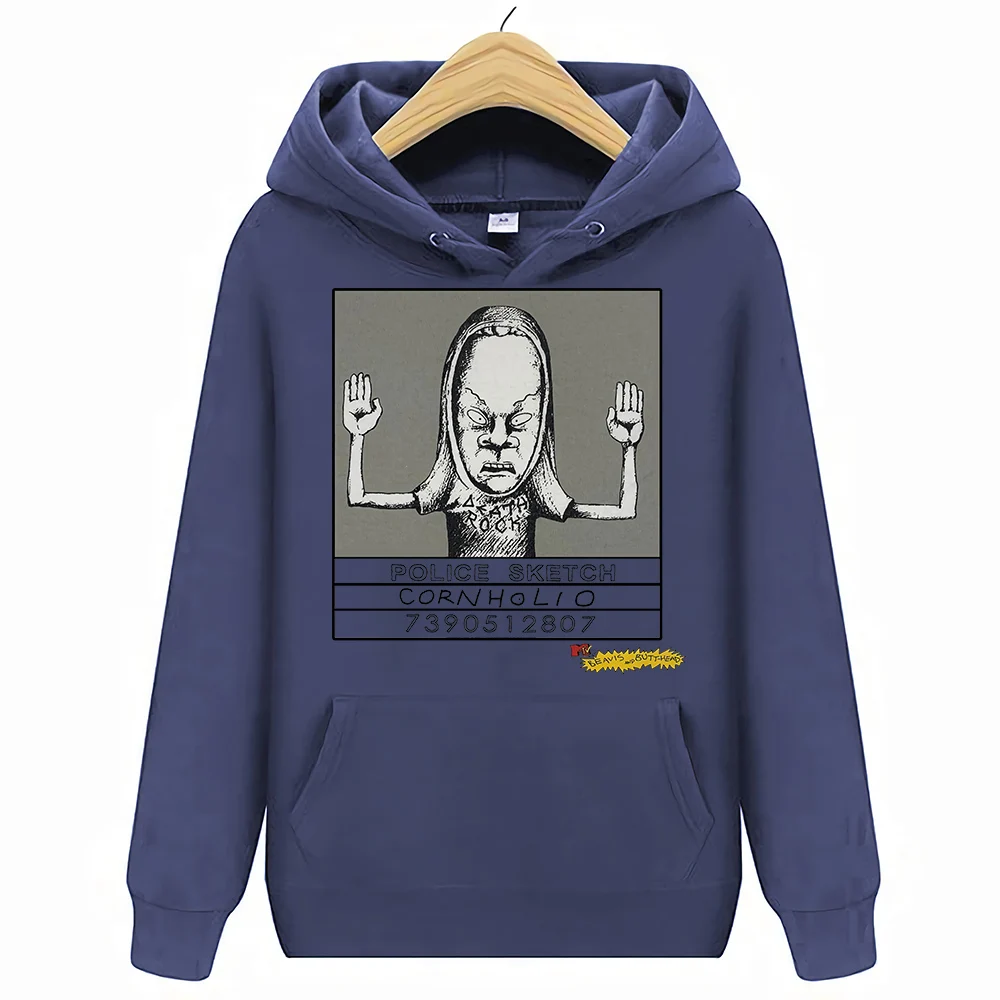 Винтажные толстовки с капюшоном с Бивисом и бутафорской надписью «Cornholio», толстовки, MTV, Дарья, судья