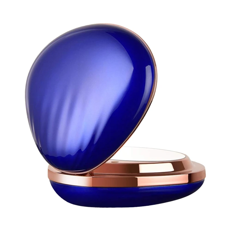 

3 in 1 Rechargeable Hand Warmers, 4000 MAh Portable Power Bank Travel Makeup Mirror Folding Vanity Mirror Gifts for Women (Blue)