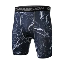 Мужские эластичные шорты для бега компрессионные трико для бодибилдинга шорты для фитнеса тренажеры велосипедные шорты