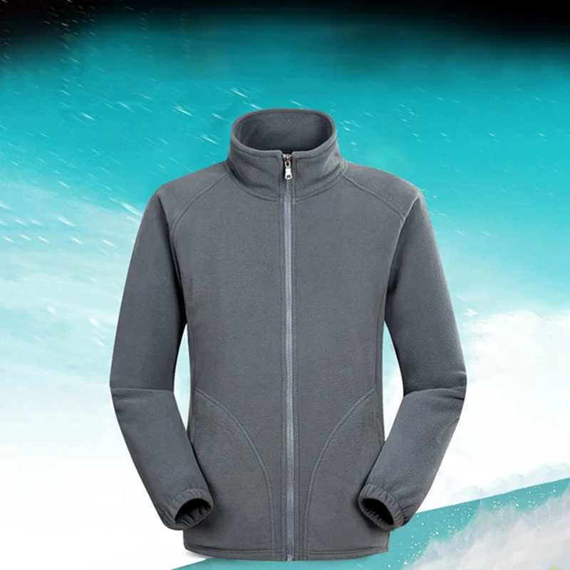 Мужская лыжная уличная спортивная флисовая куртка, зимние теплые пальто, куртка на молнии для кемпинга, походов, пальто