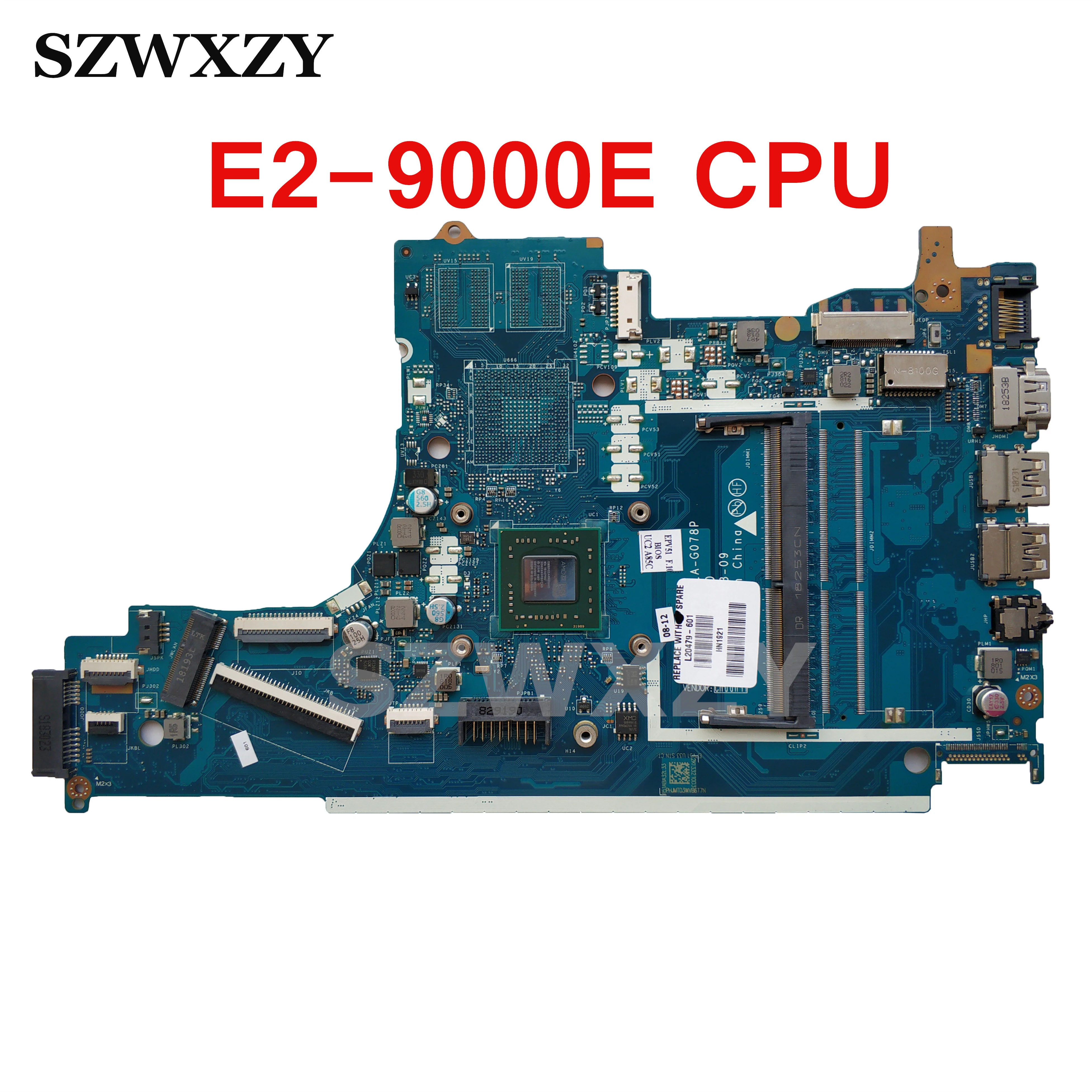 DENGHUXIE L20474-001 pour HP 15-DB 15-AC 15-AY 15-AF 15-BF 15-BS 15-BW 15-BD 15g-ad 250G4 255G4 250 G5 255 G5 250 G6 250G6 255G6 250G7 255G7 256G7 TPN-C125 TPN-C129 TPN-C130 TPN-C136 CPU COOLING FAN