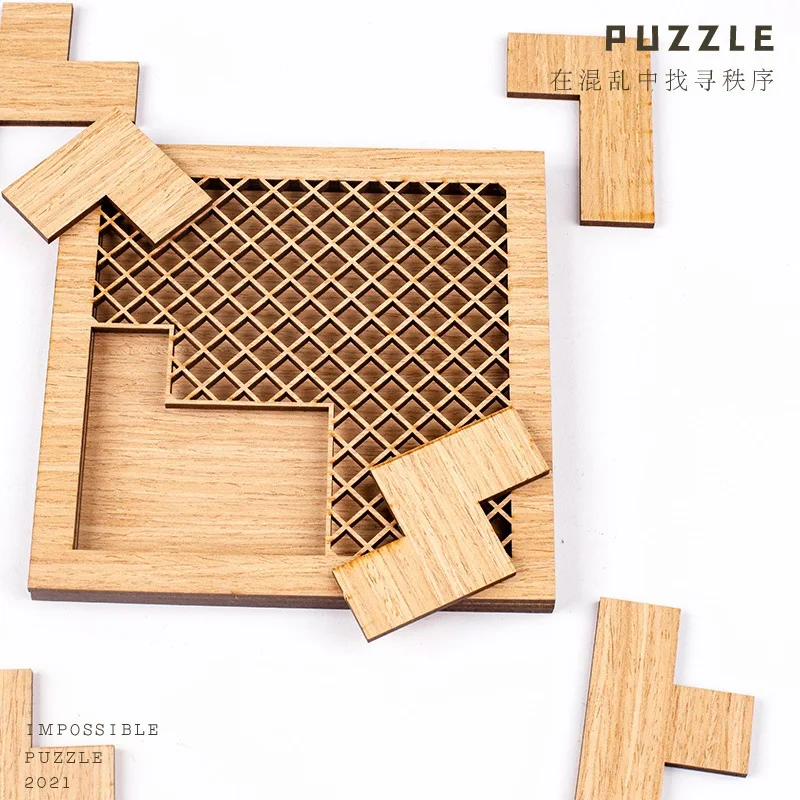 Decompression Impossible Puzzle Wooden Toys Board Games Toy For Adults 18  Ten Levels Of Difficulty Impossible Puzzle Games - Puzzles - AliExpress