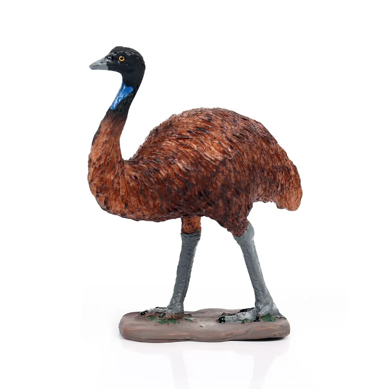 Children Model Static Solid Wild Animal Model Toy Birds Ostrich Decorations And Ornaments Garage Kit Set