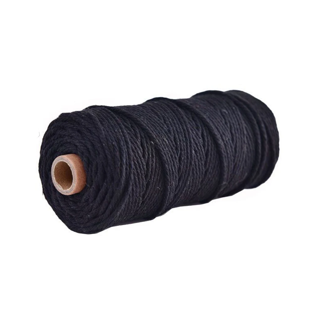 100 м витая веревка Macrame String домашний гобелен прочный текстильный Свадебный хлопок ручная работа ремесло красочное Искусство DIY шитье