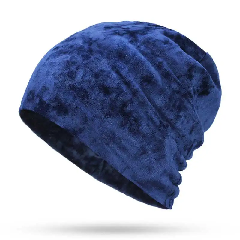 Navy blue 2 Брендовые женские шикарные шляпы со стразами для девочек, повседневная однотонная шапка, женская теплая фланелевая шапочка, шапочка, Прямая - Цвет: Navy blue 2