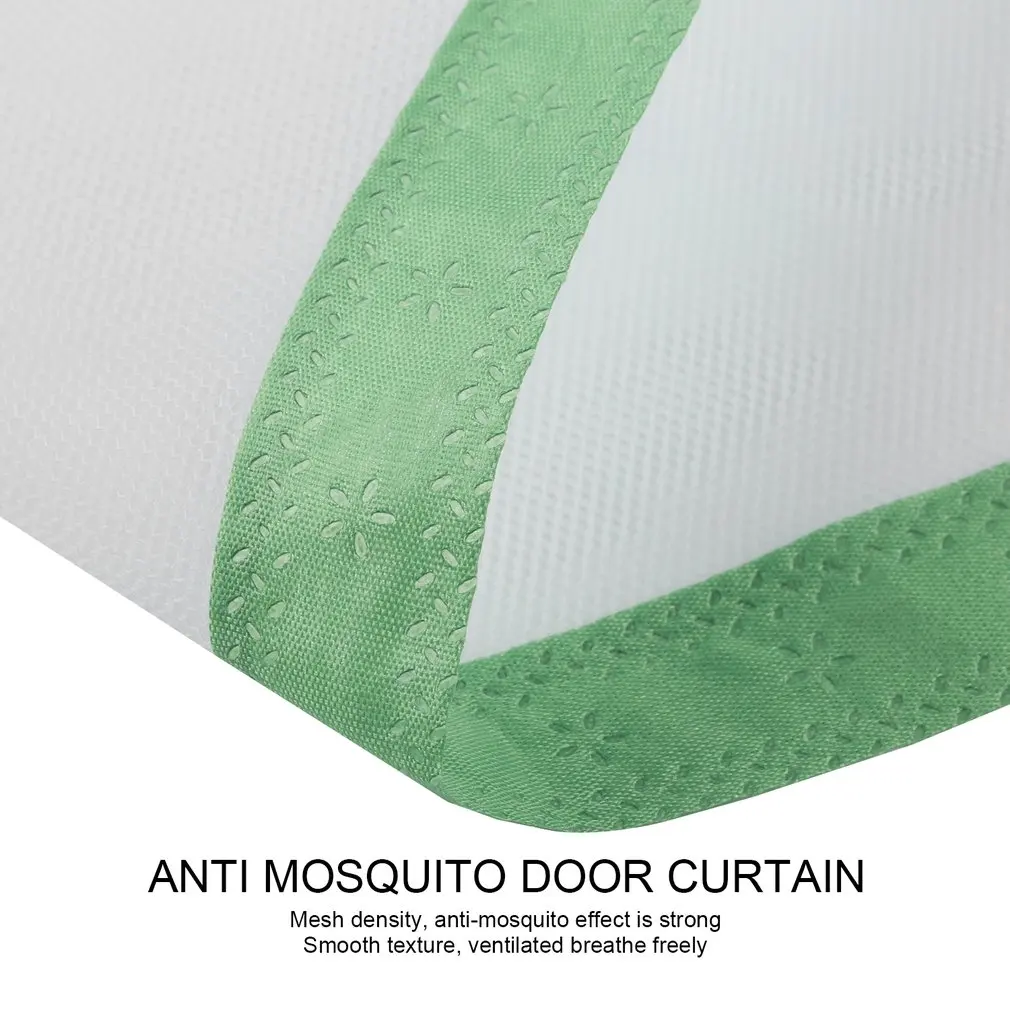 Magnetic Fly Bug Anti Insect Mosquito Screen Clear Mesh Self-closed Soft Yarn Door Tulle for Curtain Balcony Offices Green