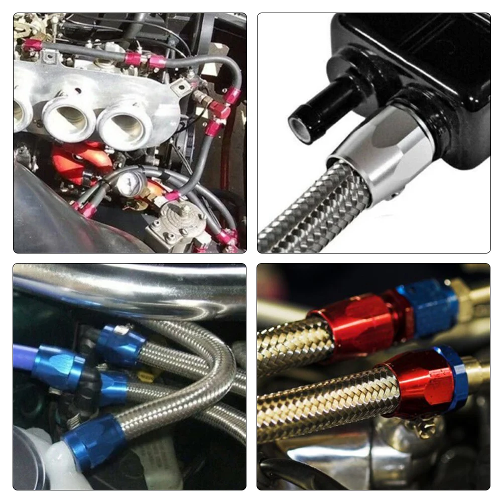 1lot = 2pcs AN6 AN8 AN10 AN12 AN4 Hose Clamp End Fuel Pipe Clip Oil Water Tube Hose Fittings clamp hose clamp fixing aluminum line clamps