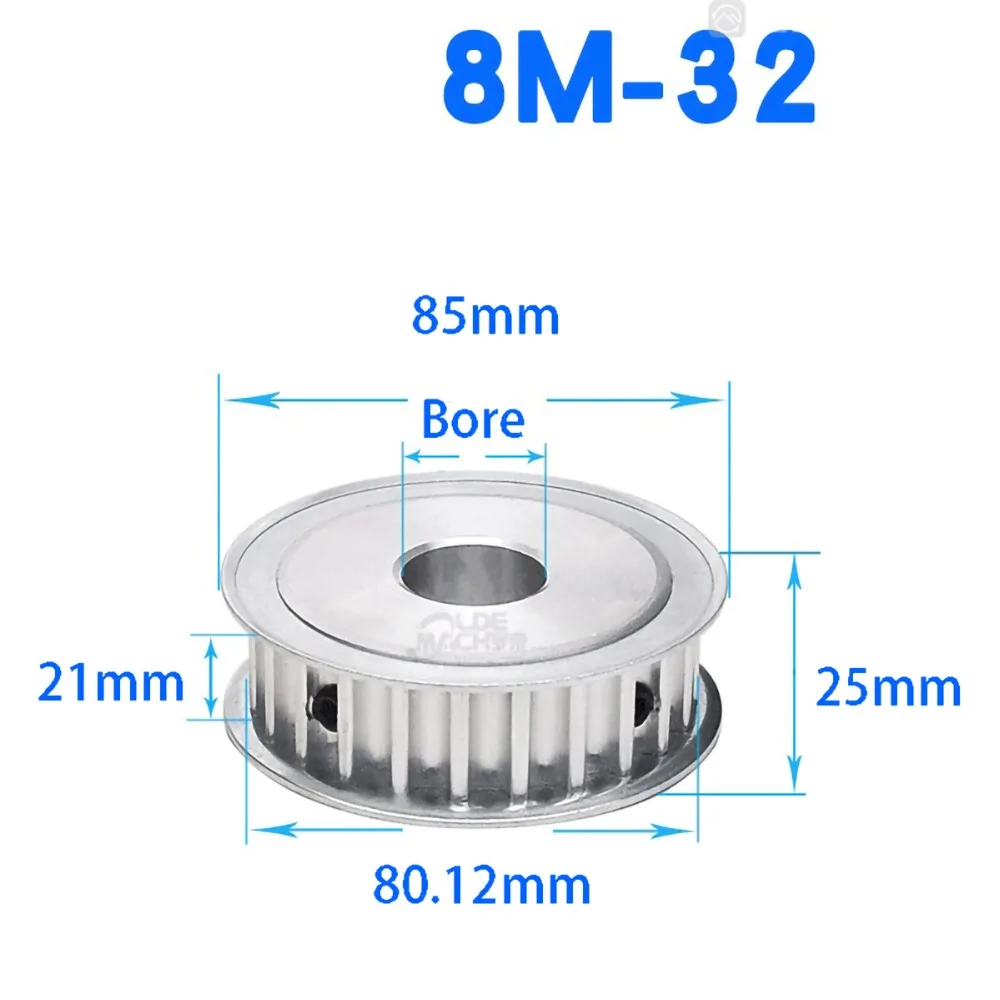 32T-HTD8M 槽21mm AF型同步轮