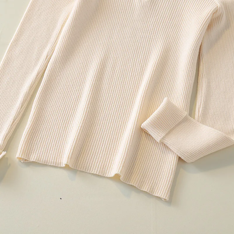 2019 Trend Knitted Sweater Women Zipper Turtleneck Long Sleeve Slim Women Pullover Sweater Autumn Winter Warm Female Jumpers (29)