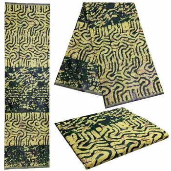 

High quality new design 100% cotton african java wax print fabrics Nigerian Popular wax fabric for costume 6 yards!DF-4503