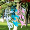1pc Feather Girl Catching Dream Net Openwork Dream Catching Lace Dreamcatcher Bead Handmade Valentine's Day Gift 5