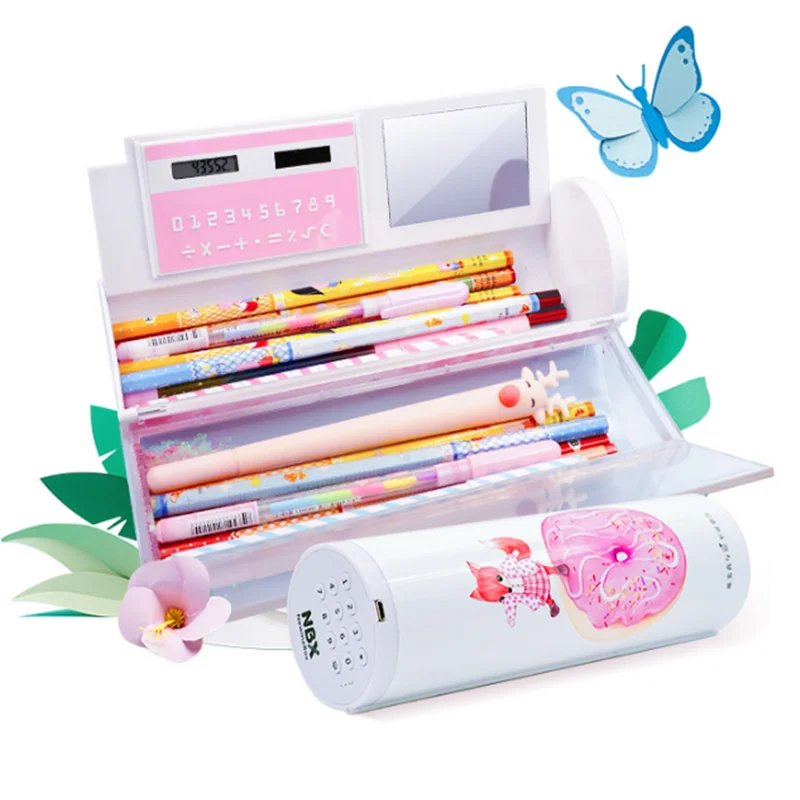 Goedkoop 15 Stijl Multi Functionele Potlood Case Quicksand Intelligente Slot Pennenbakje Studenten Gebruik Grote Capaciteit Pen Tassen Mode Draagbare