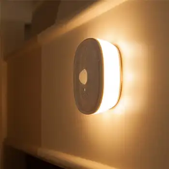 

LED PIR Infrared Body Motion Sensor Night Light USB Rechargeable Light Control Magnet Wall Lamp Closet Wardrobe Stair Bedside