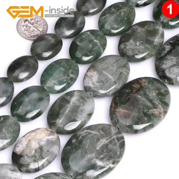 

Rectangle/Oval/Flat Drop/Square/Hexagon Shape Natural Green African Jades Stone Beads for Jewelry Making DIY 15"GEM-inside