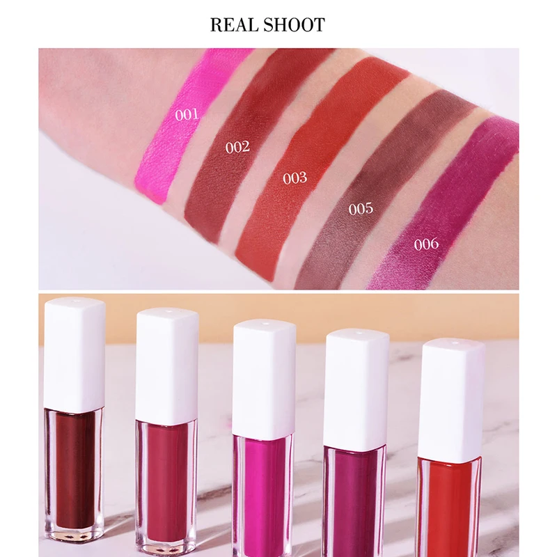 Ibcccndc Mousse lip glaze wine red purple rose vampire lip cream long lasting waterproof velvet matte lip gloss IB024