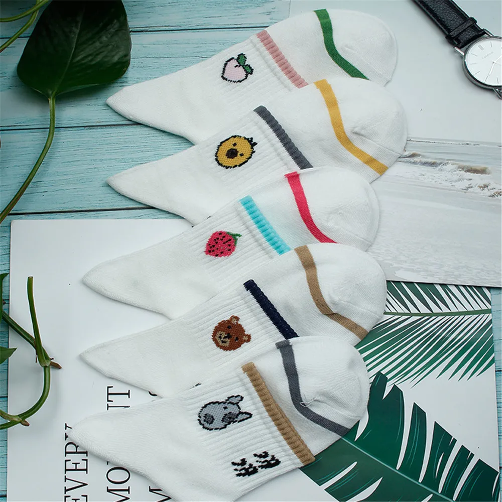 Хлопковые женские носки без пятки; сезон осень-зима; Новинка; милые корейские женские носки с героями мультфильмов